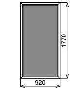 Пластиковое окно глухое 920х1770 мм