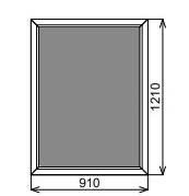 Пластиковое окно глухое 910х1210 мм