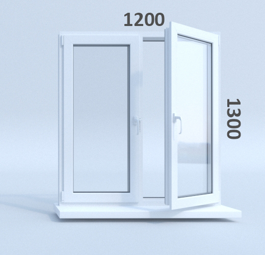 Купить Окно 1300 1300 Бу