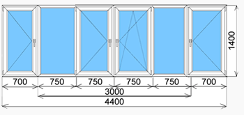 Стоимость остекления п-образного балкона в москве, закажите .